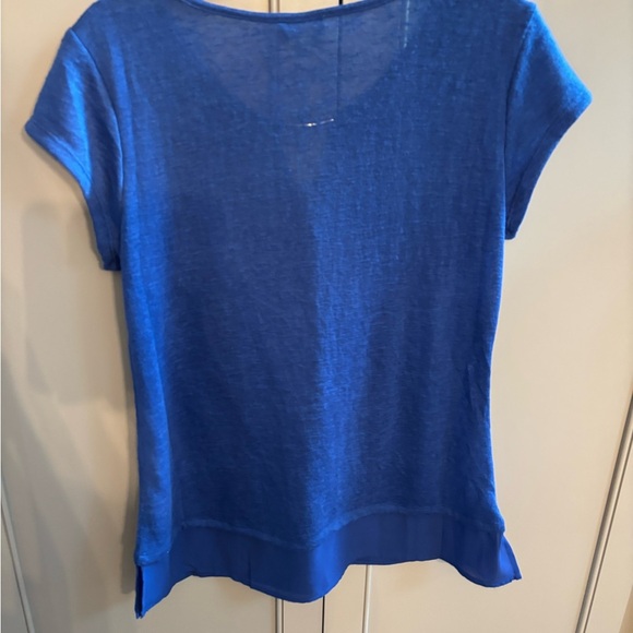 NWT Essentials by Milano Vibrant Blue Short Sleeve Tee sz M - Picture 4 of 4